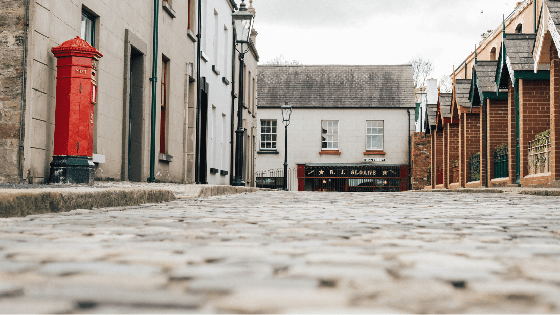 Ulster Folk Museum cobbled street