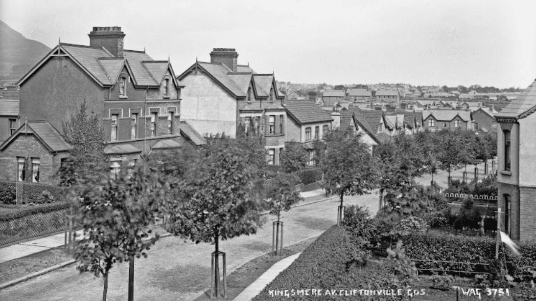 Elevated view of Kingsmere Avenue, Cliftonville Gardens