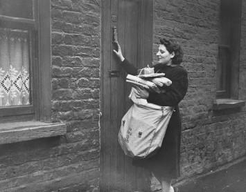 Woman delivering post