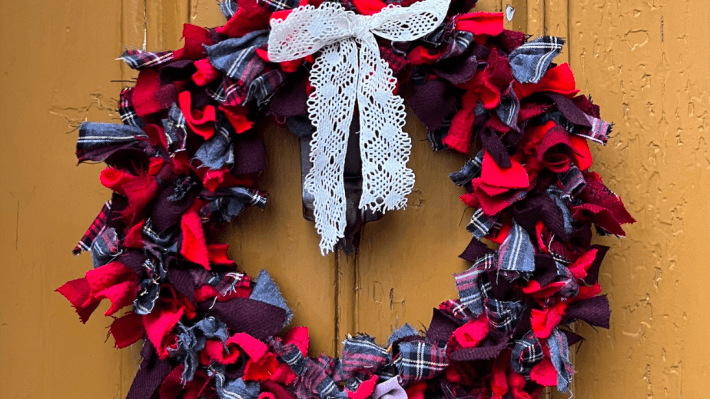 A rag wreath 
