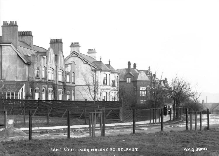 Sans Souci Park, Belfast, black and white photograph